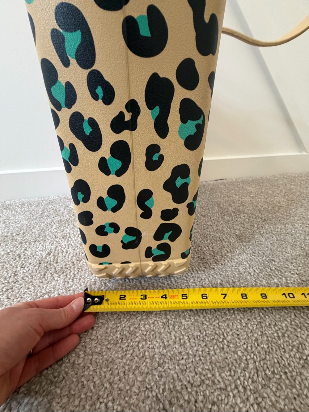 BOGG BAG Beige Leopard-Print Tote with Teal Accents - Picture 4 of 5